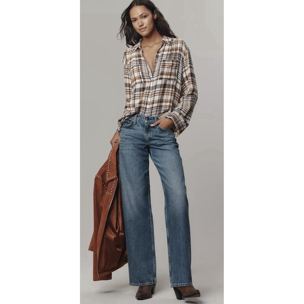 NWT Rag & Bone The Saige Low-Rise Relaxed Straight Jeans Size 26 $288